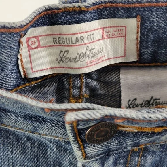 LEVI STRAUSS SIGNATURE 1873 regular fit denim Sz 34X36 - Picture 6 of 7